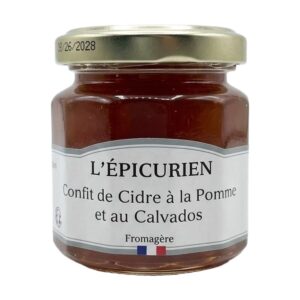 Vasetto di Confit de Cidre alla mela e Calvados L'Épicurien per accompagnamento formaggi e Foie Gras