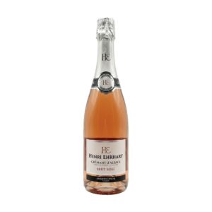 Bottiglia Crémant d'Alsace Brut Rosé Henri Ehrhart spumante alsaziano metodo classico