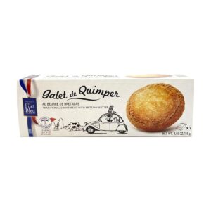 Confezione di biscotti al burro tradizionali bretoni Galettes de Quimper Filet Bleu, dolci tipici francesi
