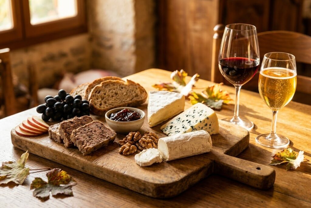 Il plateau d’autunno: come abbinare terrine, formaggi e confit ai vini francesi